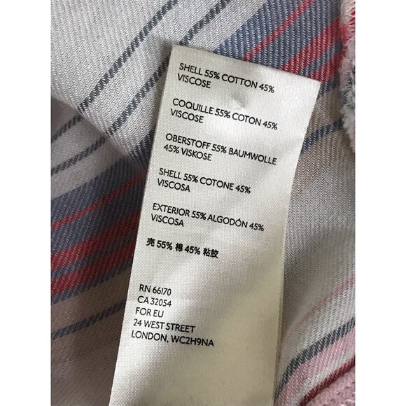 Pilcro Anthropologie The Boyfriend Striped Oversized Button Down Top XS/S - Picture 11 of 11